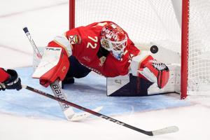 Bobrovsky's 50th career shutout leads Panthers to 3-0 win over Golden Knights