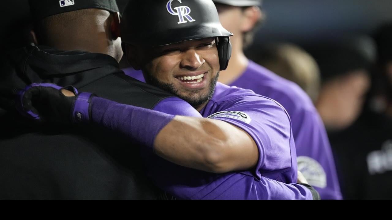 Rockies' C.J. Cron homers, gets plunked in helmet