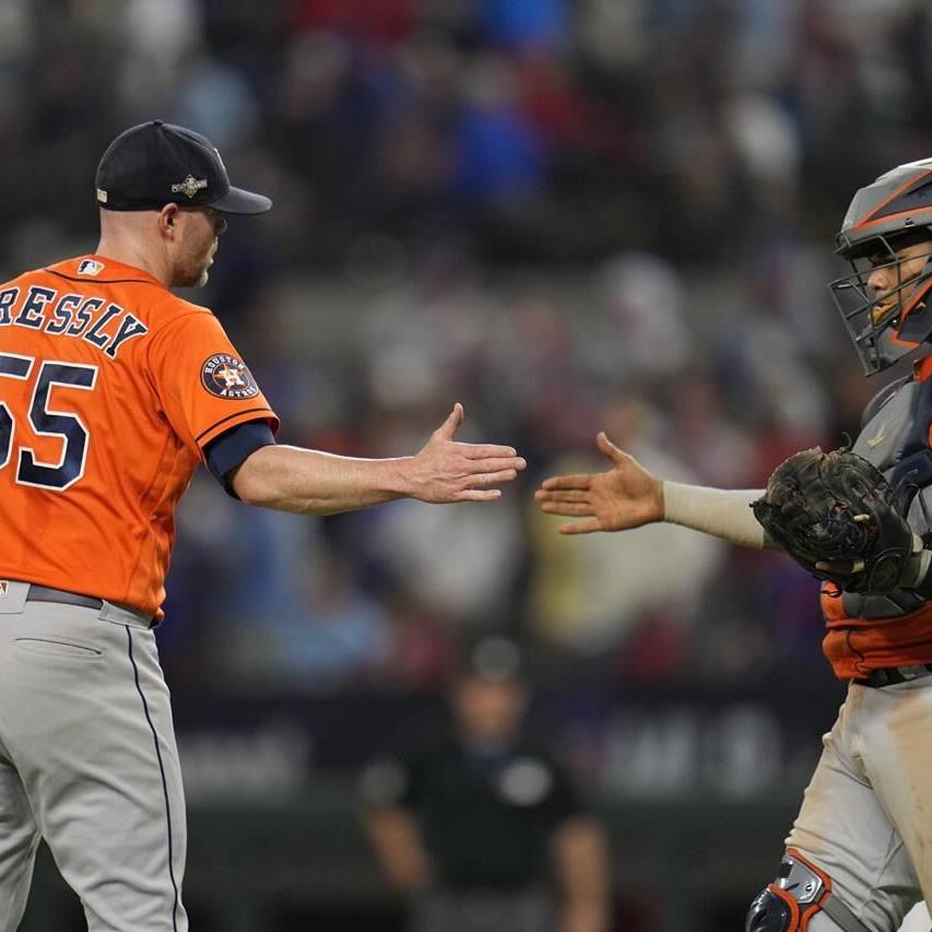 Trending GIF sports sport baseball mlb handshake houston astros