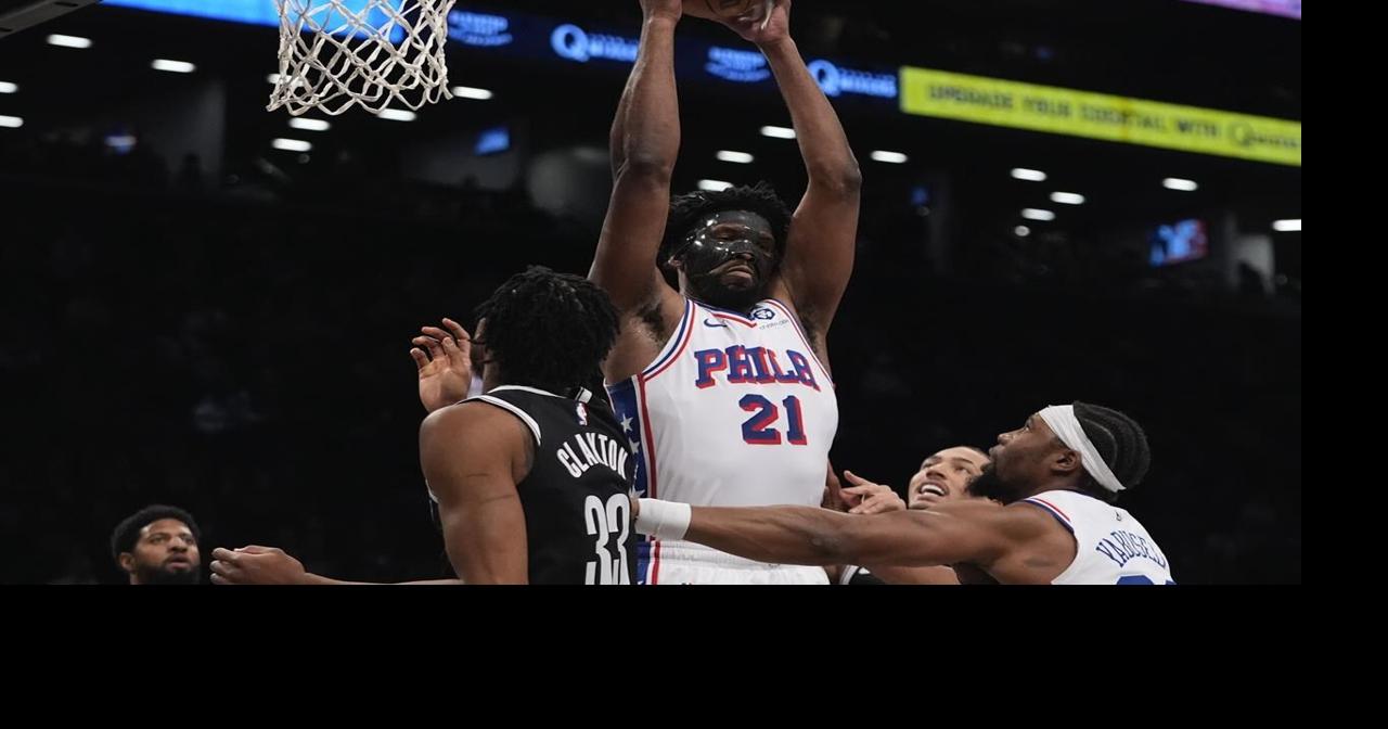 Embiid powers 76ers to a 123-94 victory over the short-handed Nets