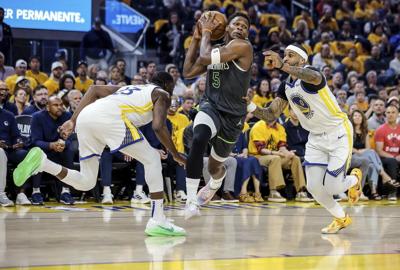 Edwards, Randle lead Timberwolves past Warriors 102-97 for 2-1 lead in second-round playoff series