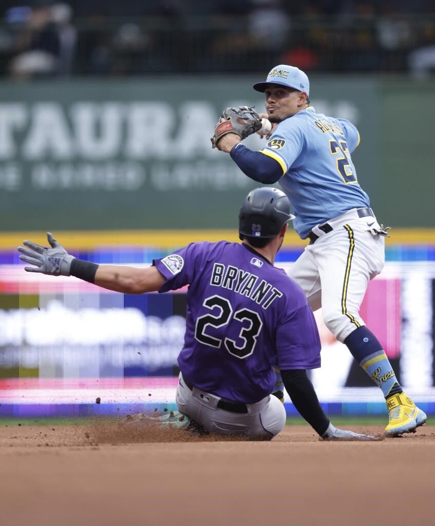 Brewers edge Rockies 6-5 in 13, extend their NL Central lead