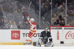 Morgan Frost scores in OT to lift the Flames past the Kings, 2-1