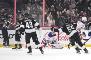 Byfield scores twice for Los Angeles Kings in 4-3 OT win over Edmonton Oilers