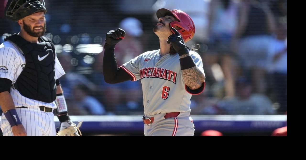 Jonathan India's grand slam caps a 6-run 9th inning as Reds rally past Rockies 12-7