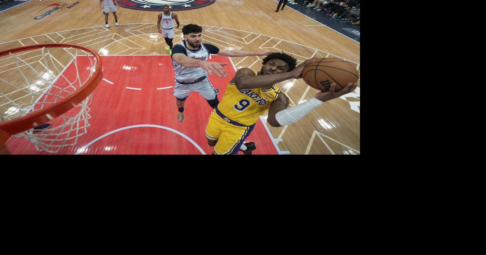 Bronny James plays the whole 4th quarter -- with plenty of ups and downs -- in Lakers' blowout win