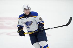 Islanders acquire defenceman Scott Perunovich in a trade with the Blues