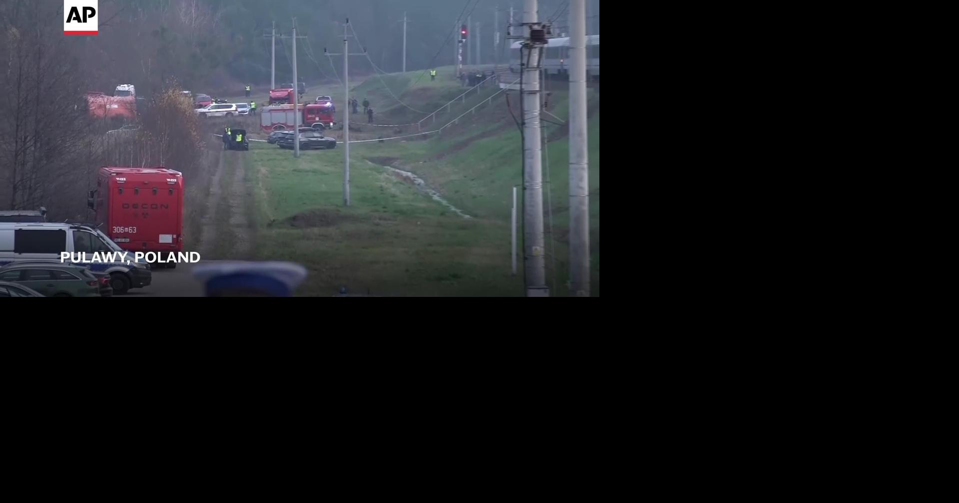 Polish interior minister confirms act of sabotage on a rail line caused by an explosion