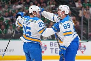 Snuggerud scores late power-play goal, Blues beat Panthers to end 5-game skid