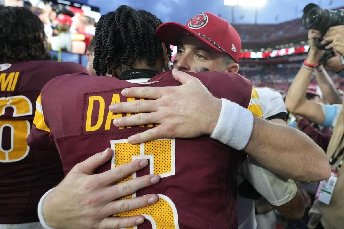 No. 2 overall pick Jayden Daniels shows flashes of brilliance in Commanders  debut