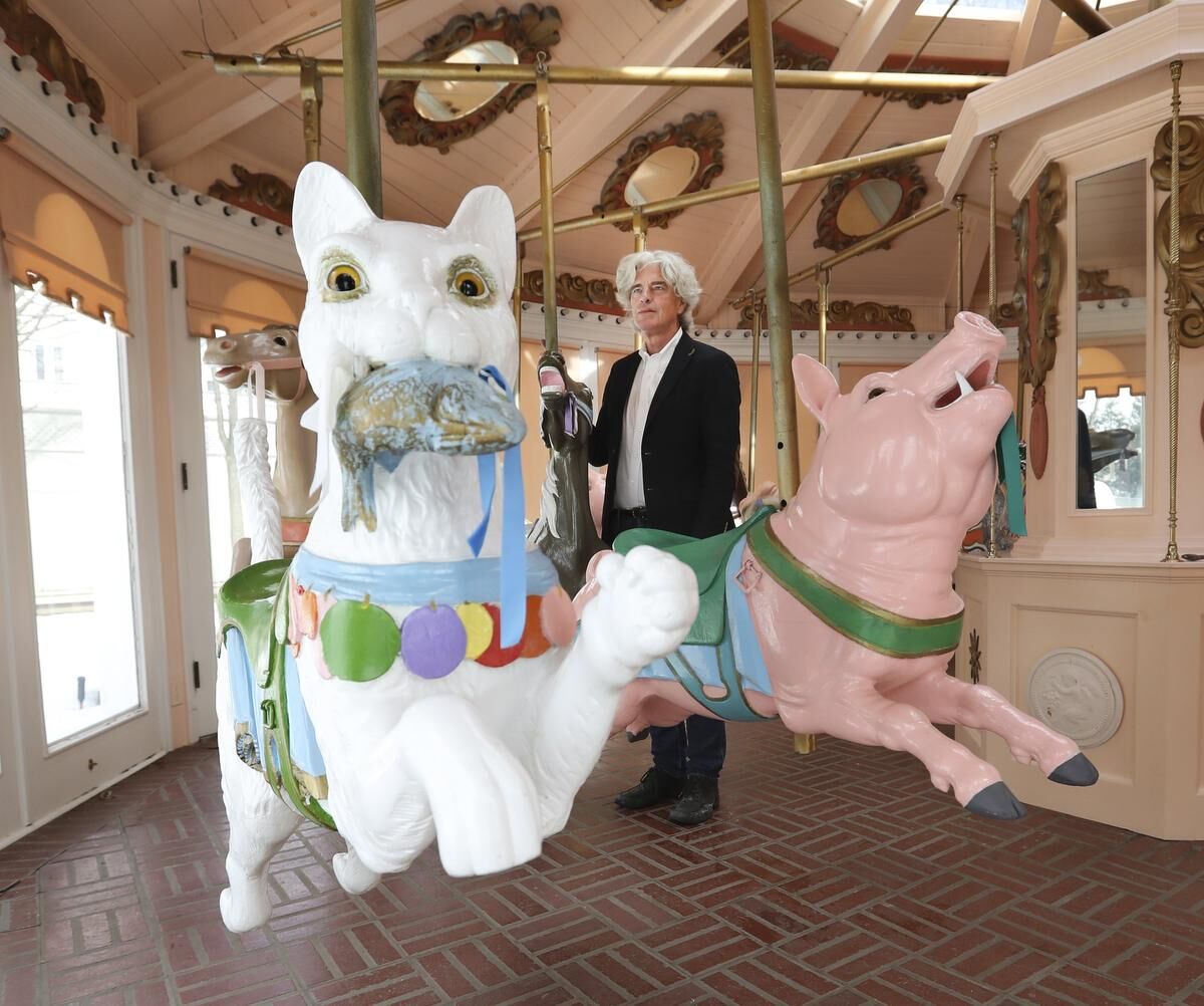 An ostrich in the study, a carousel in the backyard: The wickedly funny ...