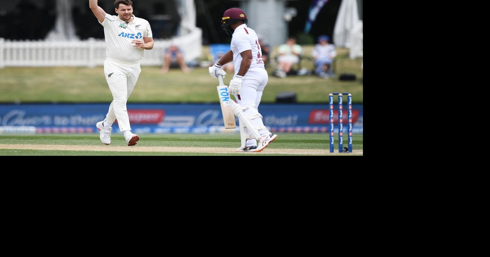 New Zealand takes 5 wickets early on Day 5, closes in on victory over West Indies
