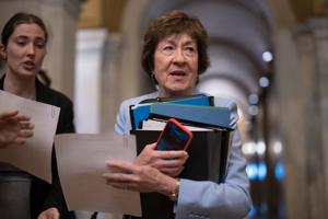 Maine Dems hammer Collins over report of pay-to-play probe. The GOP senator calls it 'totally false'