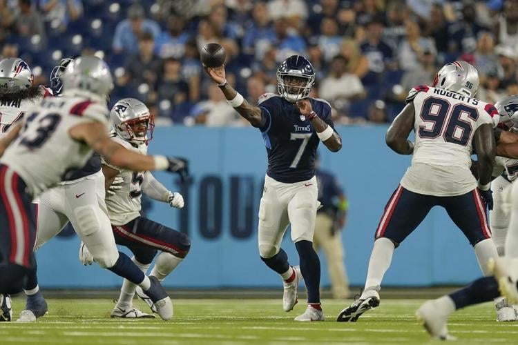 Malik Willis throws for 2 TDs as Titans wrap preseason beating Pats 23-7