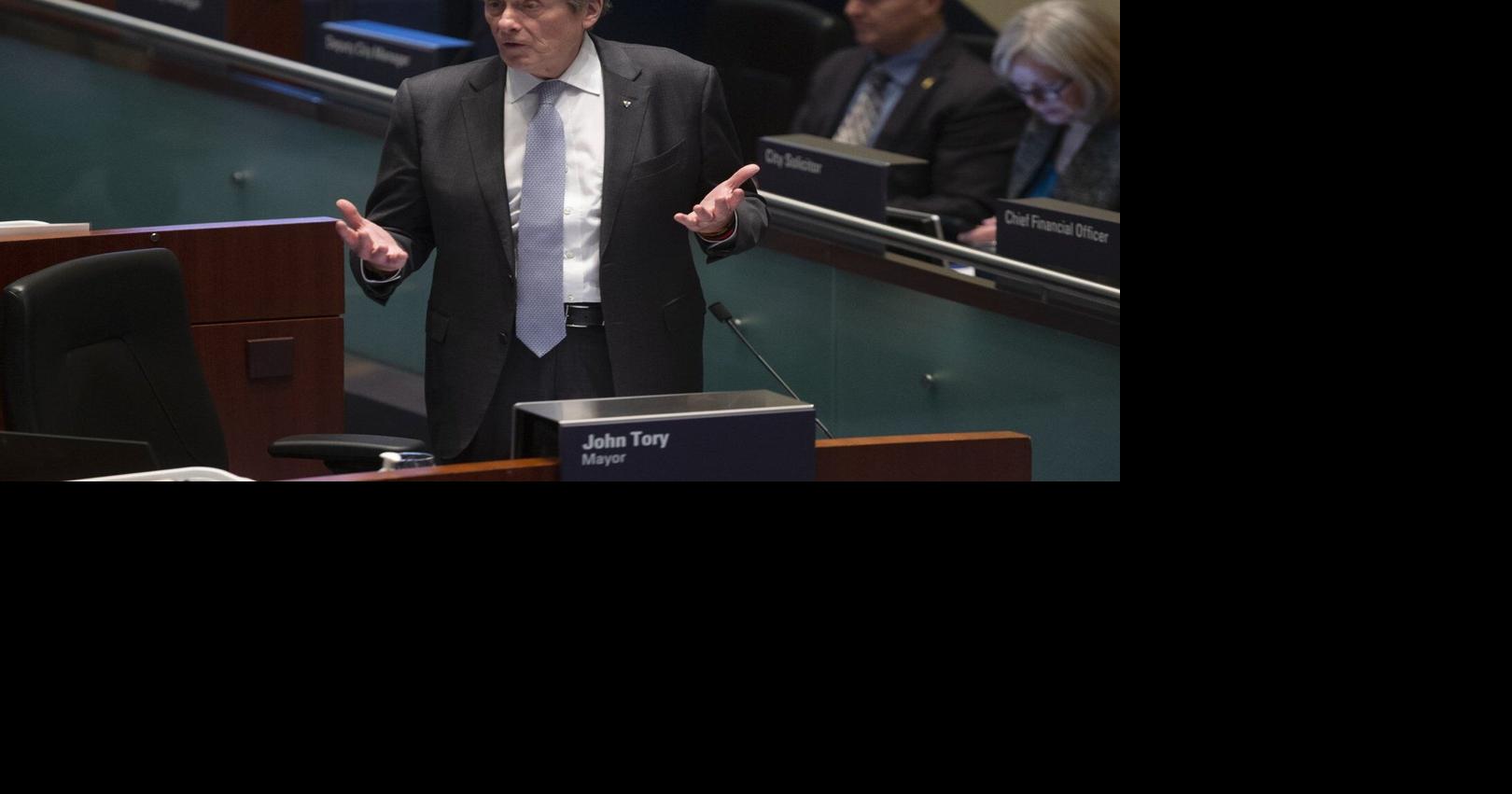 Former Toronto mayor John Tory announces he won't run in 2026 municipal election