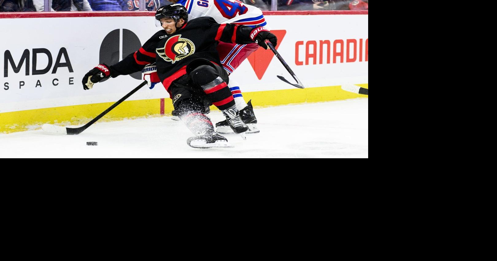 Ottawa Senators lose Shane Pinto to injury in 4-2 loss to New York Rangers