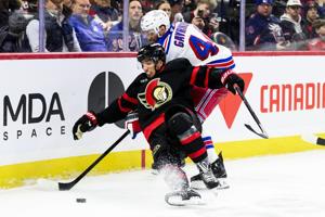 Ottawa Senators lose Shane Pinto to injury in 4-2 loss to New York Rangers