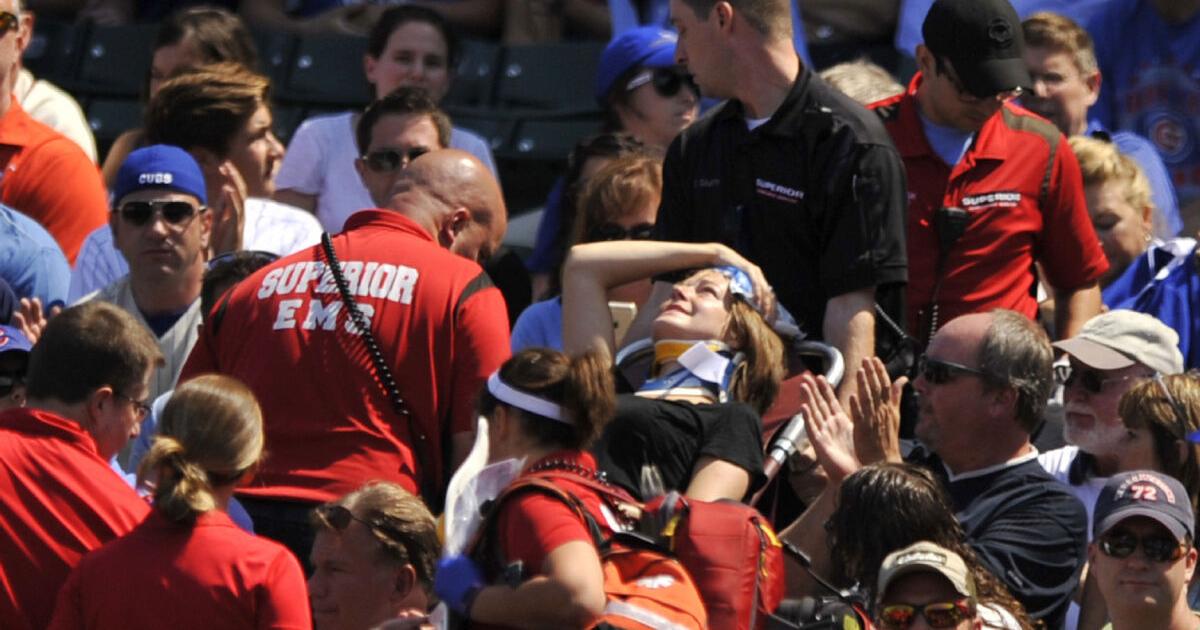 Baseball Injjury A look at baseball injuries from foul balls and broken bats