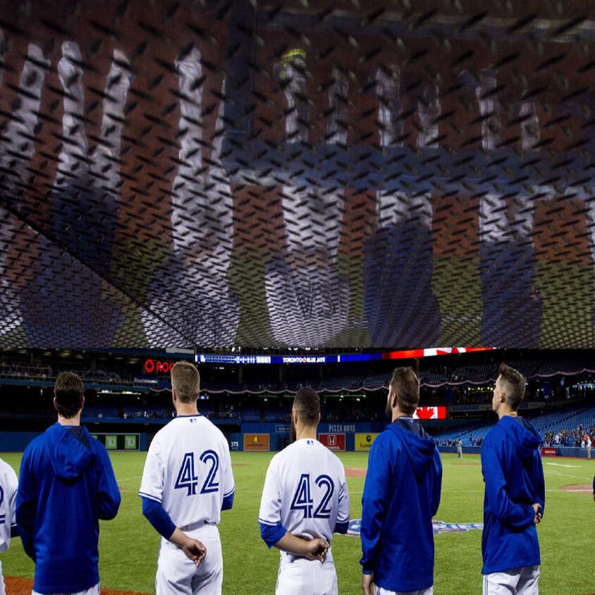 In honour of Jackie Robinson and to - Toronto Blue Jays