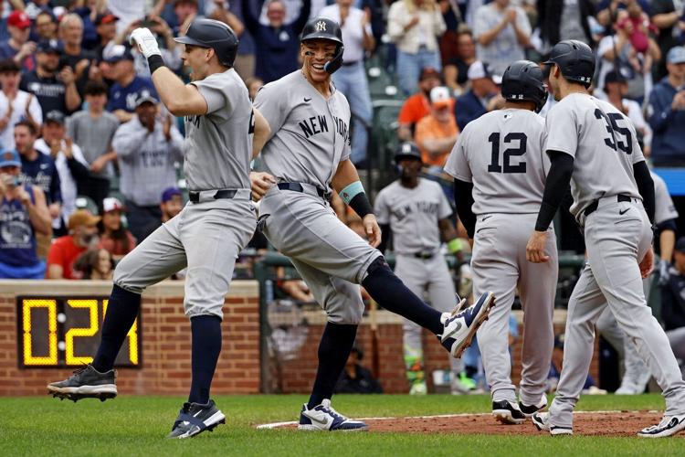 Rice's grand slam helps Yankees keep pace with Toronto; NY trails by 2 games in AL East with 6 left