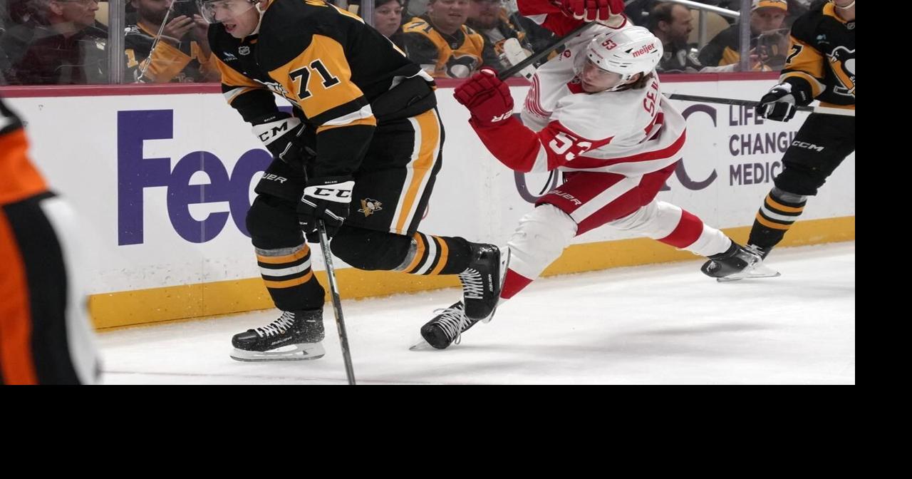 Edvinsson's OT winner powers Red Wings past Penguins 3-2