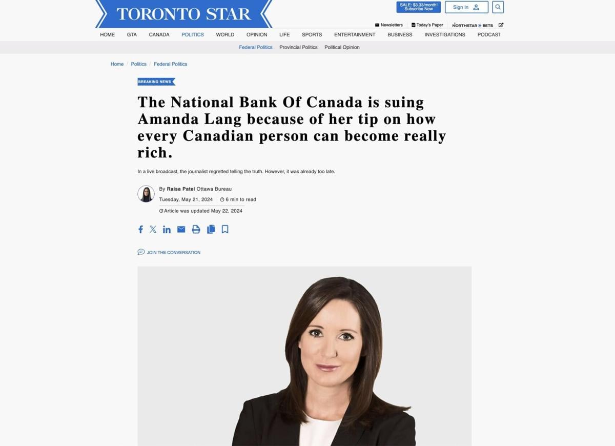 Fake and potentially fraudulent online ads made to look like Toronto Star  reporting are creating confusion for readers