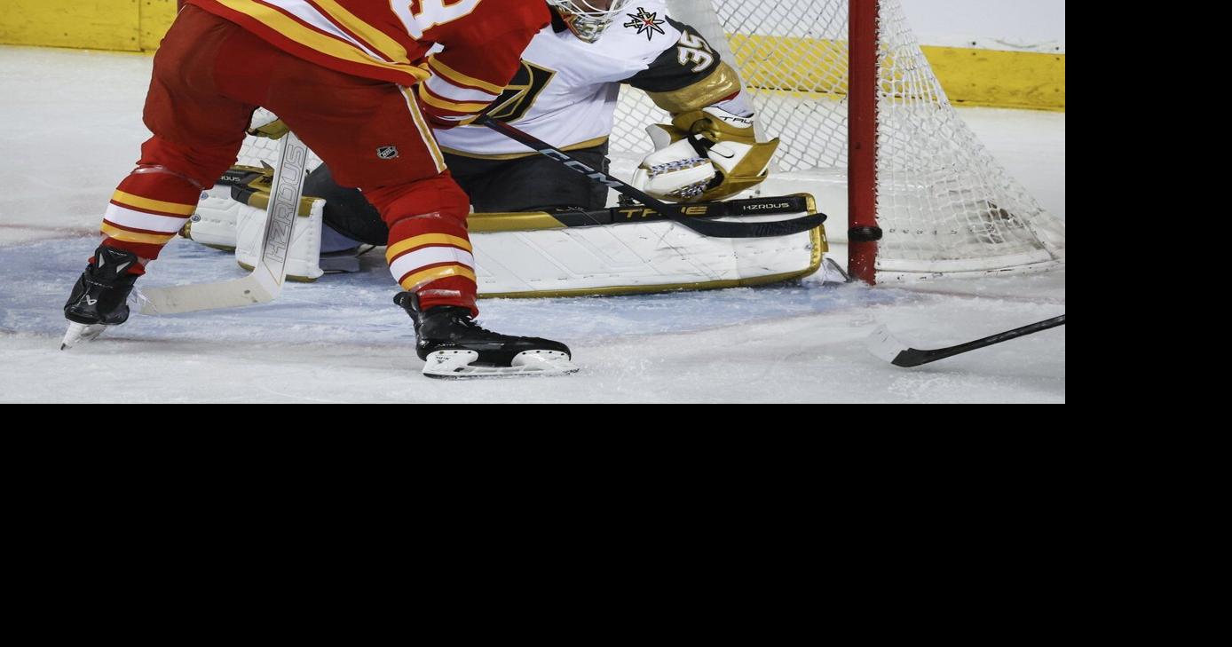 Disappointed Flames knock off Golden Knights 5-4 in shootout