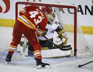 Disappointed Flames knock off Golden Knights 5-4 in shootout