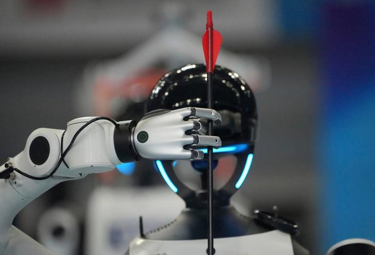 A robot sprinter shatters a 100-meter record again as sparks fly at ...