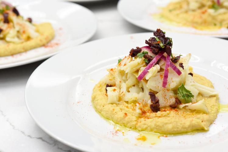 Make Lena’s simple saltcod and chickpea salad