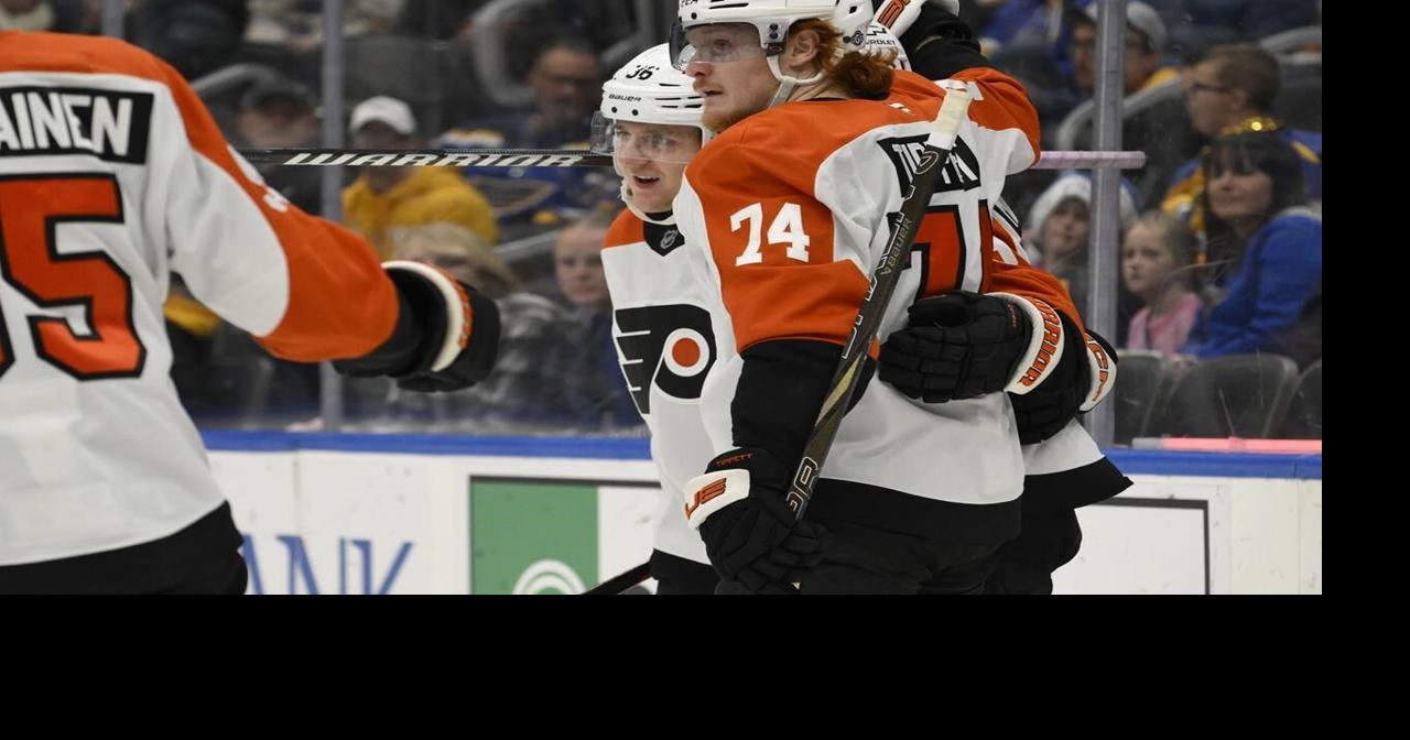 Michkov scores in OT to give Flyers 3-2 victory over Blues