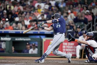 Cal Raleigh's record-breaking home run lifts Mariners over Astros for 6-4 win