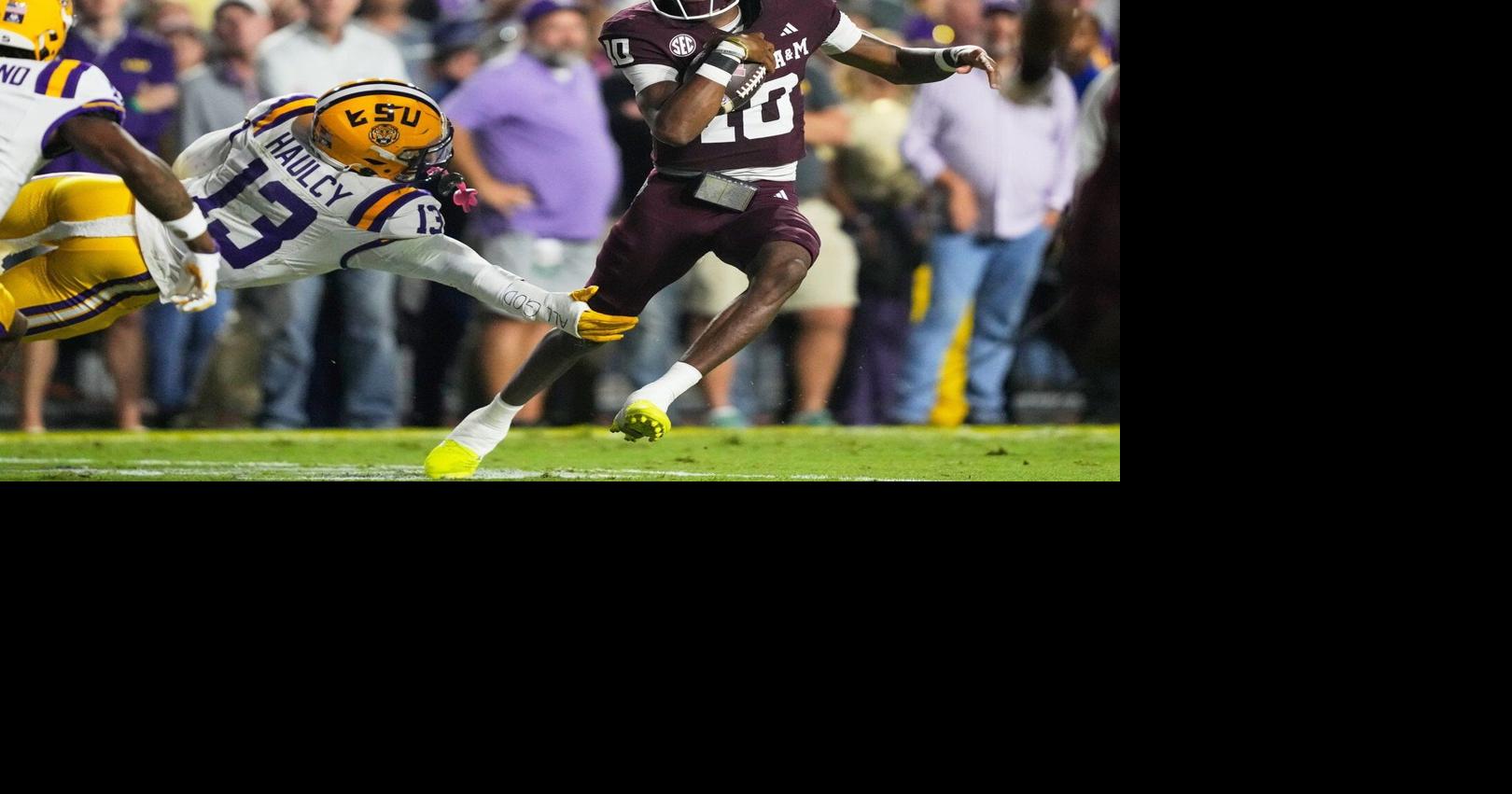 Reed produces 4 TDs and No. 3 Texas A&M races away from No. 20 LSU, 49-25