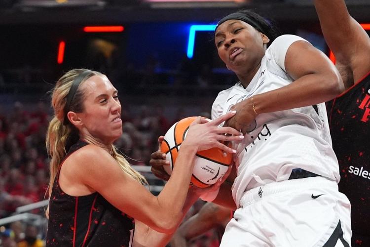 Jackie Young and NaLyssa Smith lead Aces past Fever 84-72 for 2-1 lead in WNBA semifinal series