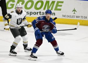 Landeskog will play in 2nd straight game with AHL's Eagles as he bids to suit up for Avs in playoffs