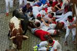 2 Spaniards gored as the San Fermin bull run festival concludes