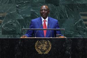 Kenya's President William Ruto attends Atlanta Dream win to watch Madina Okot play