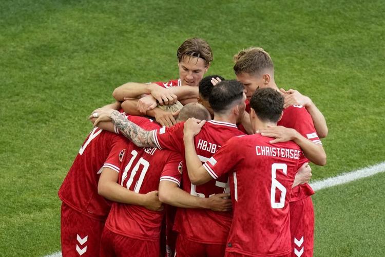 Denmark Draw Eriksen scores in Denmark's 1-1 draw with Slovenia at Euro 2024, 3 ...