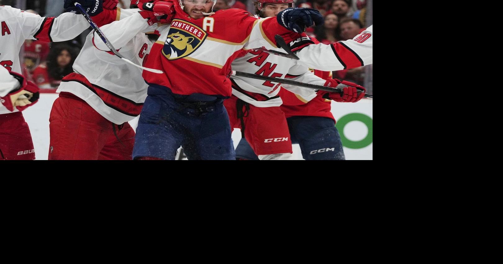 Matthew Tkachuk practises with Panthers for first time this season