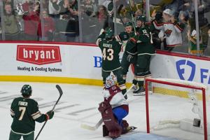 Avs make their first goalie change by pulling Wedgewood for Blackwood during Game 3 vs. the Wild