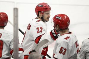 Slavin scores in OT, Hurricanes clip Capitals 2-1 in second-round playoff opener