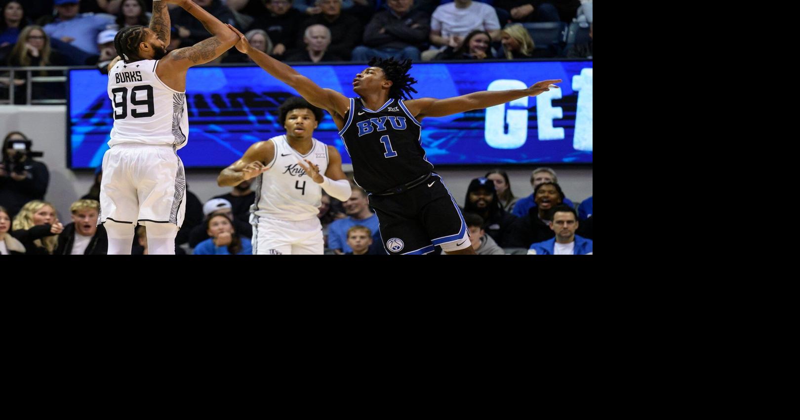 No. 19 BYU gets blown out at home as UCF makes 14 3-pointers in a 97-84 win