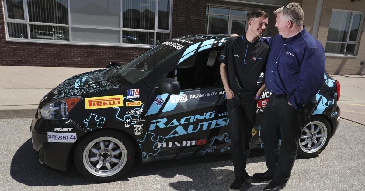 Autistic Canadian auto racer Austin Riley driven to make a difference