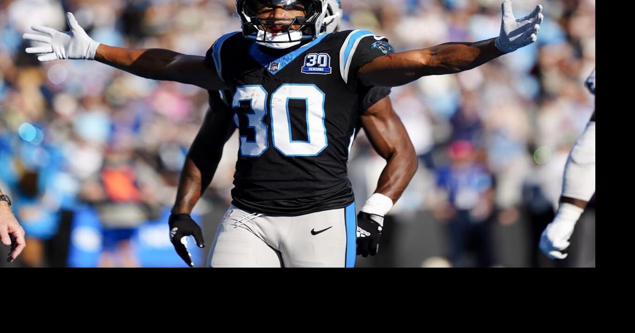 Chuba Hubbard runs for 2 TDs, Young leads winning drive as Panthers beat Saints 23-22