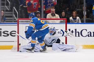Kyrou scores in shootout as Blues end Lightning's 11-game win streak