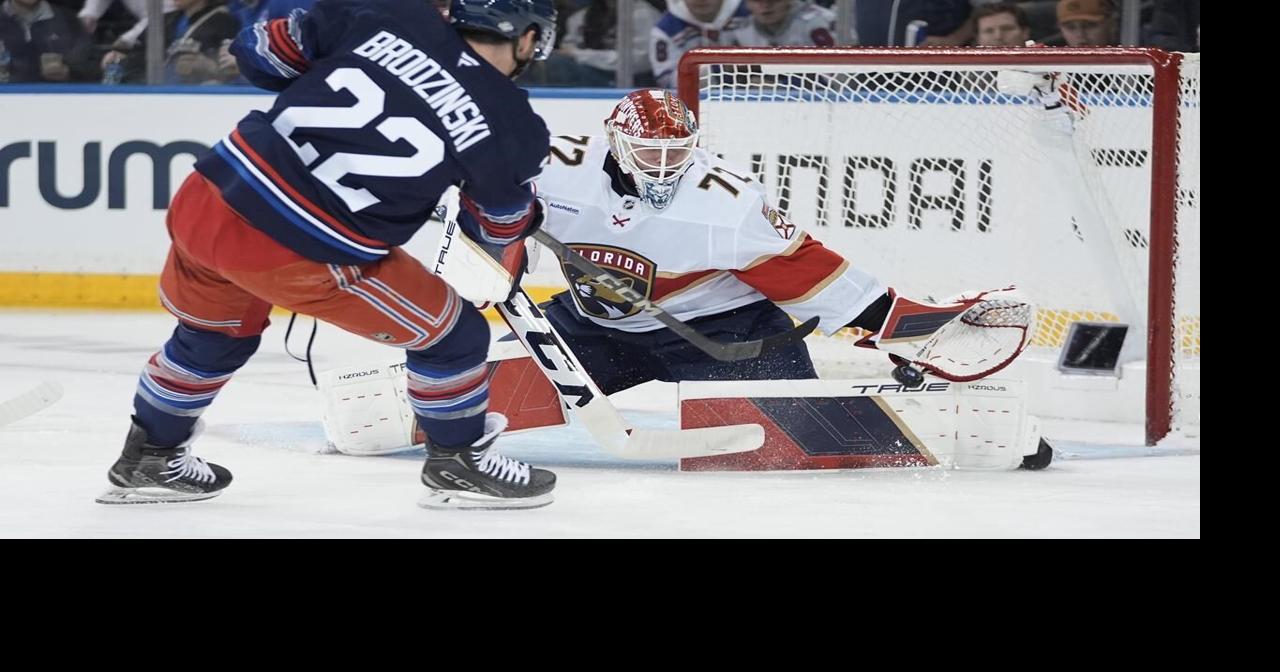Bobrovsky wins 400th career game, Panthers beat Rangers 3-1 in Eastern Conference Finals rematch