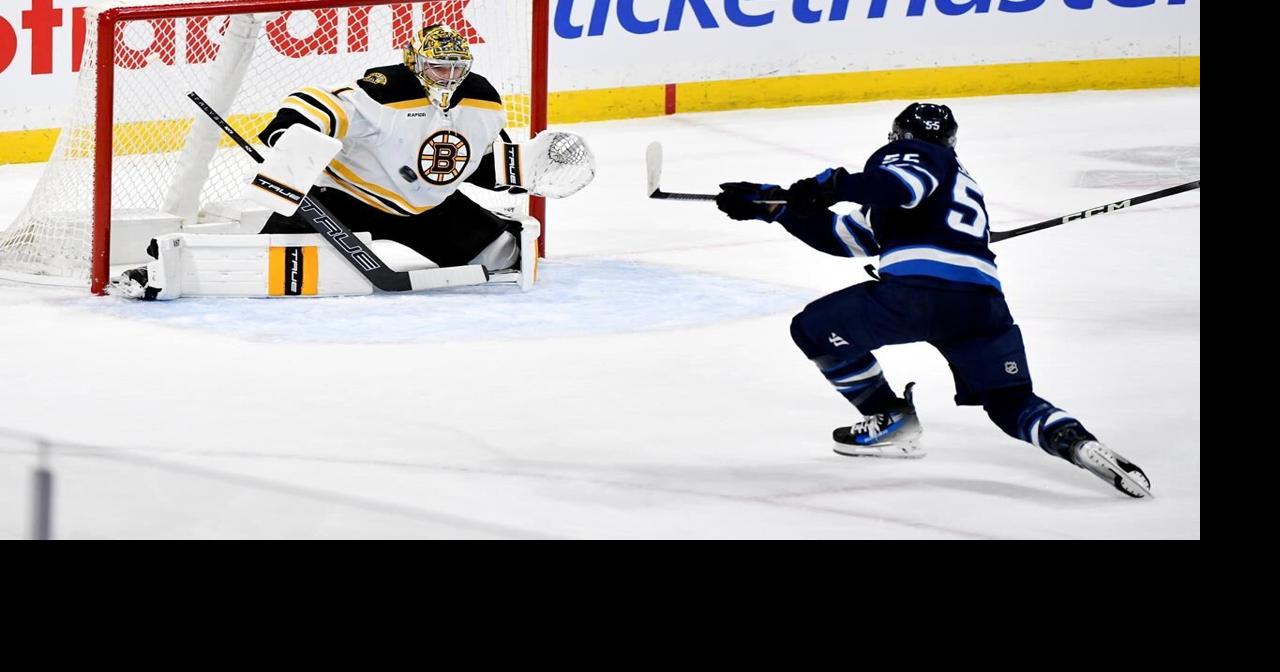 Jets' offence bears down on Bruins in 8-1 win
