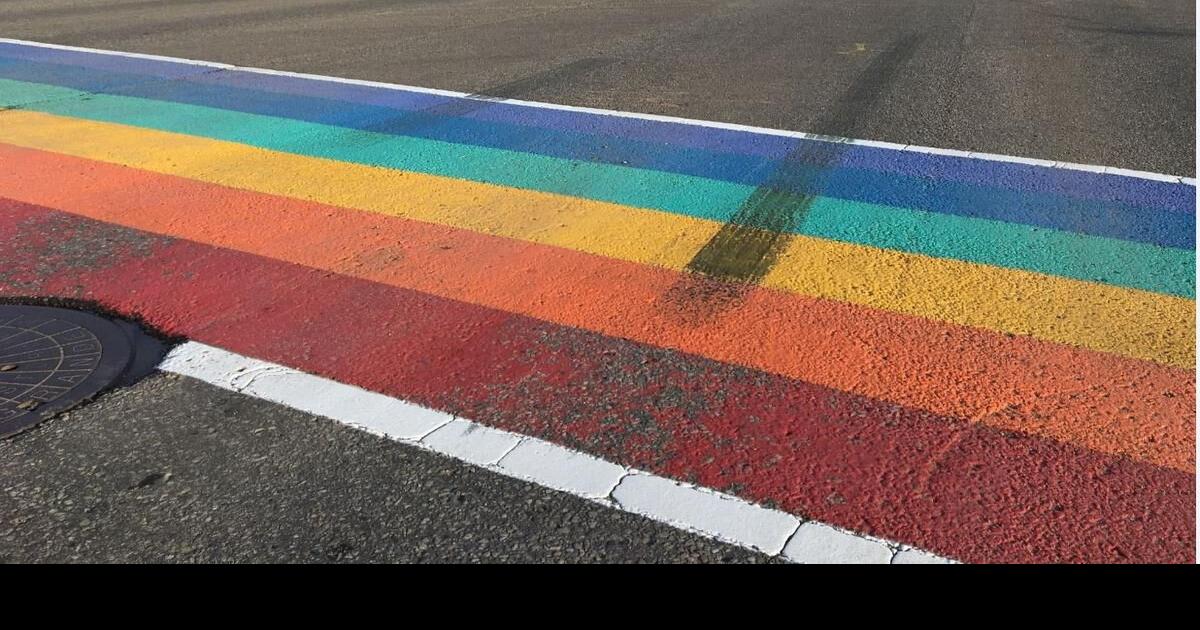 Driver ticketed after skid marks left on Pride crosswalk in Grande Prairie