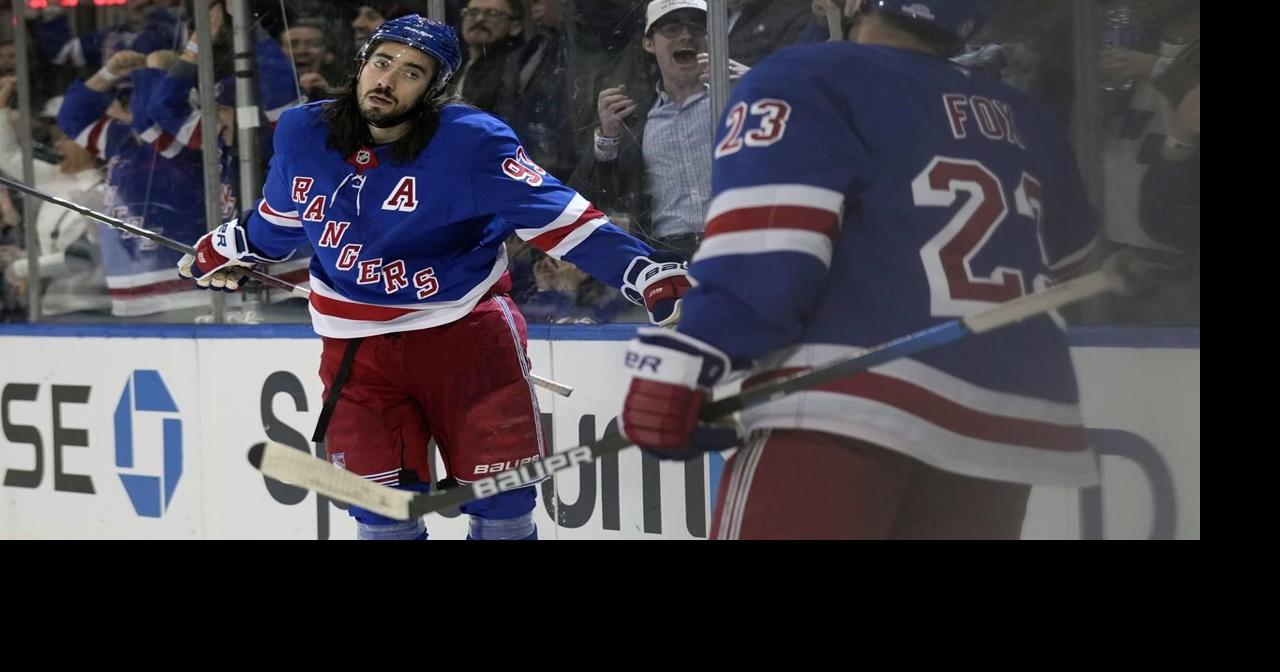 Zibanejad, Vesey and Trocheck score in 2nd period as Rangers beat Sharks 3-2