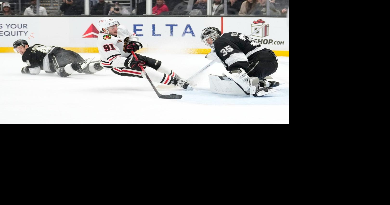 Connor Bedard scores for 3rd straight game, Blackhawks hold off Kings 2-1
